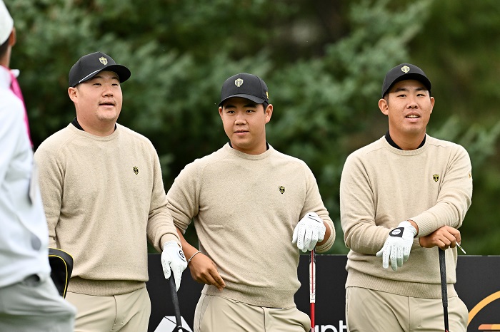 임성재와 김주형, 안병훈. 사진=PGA투어 제공.