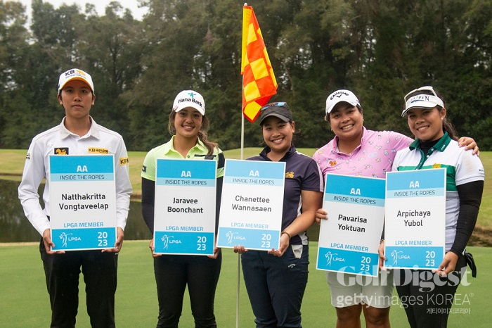 2022년 LPGA Q스쿨을 통과한 태국 선수들.